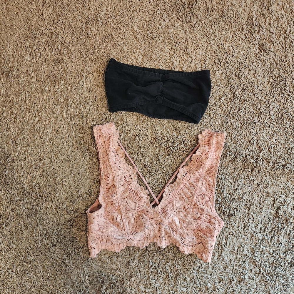 *BUNDLE* 2 Bandeau Crop Tops - SM